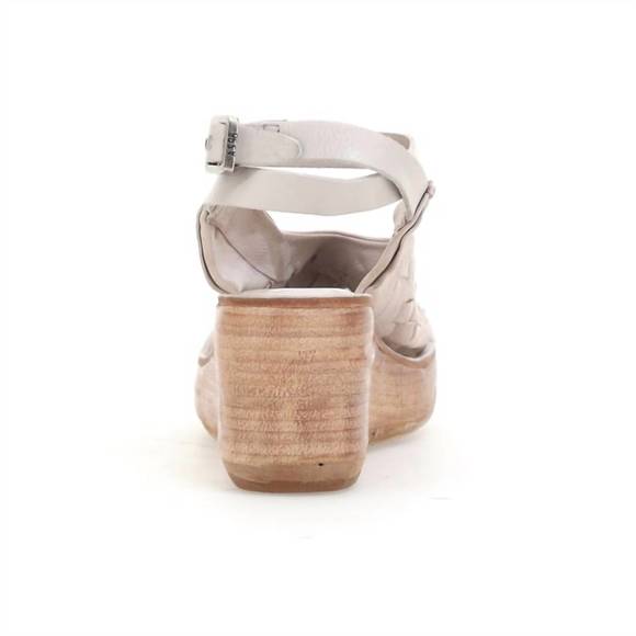 NEW A.S.98 women's neven wedge sandals in dust